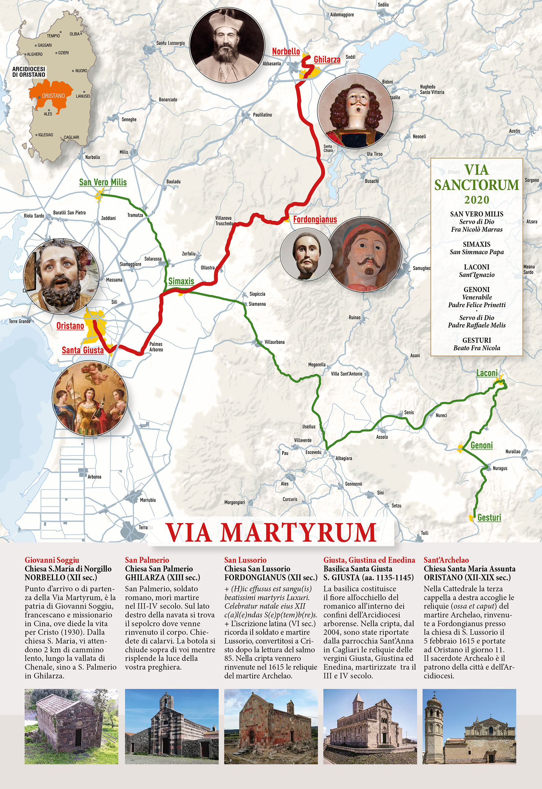 Un nuovo grande cammino religioso in Sardegna: nasca la Via Martyrum Arborense