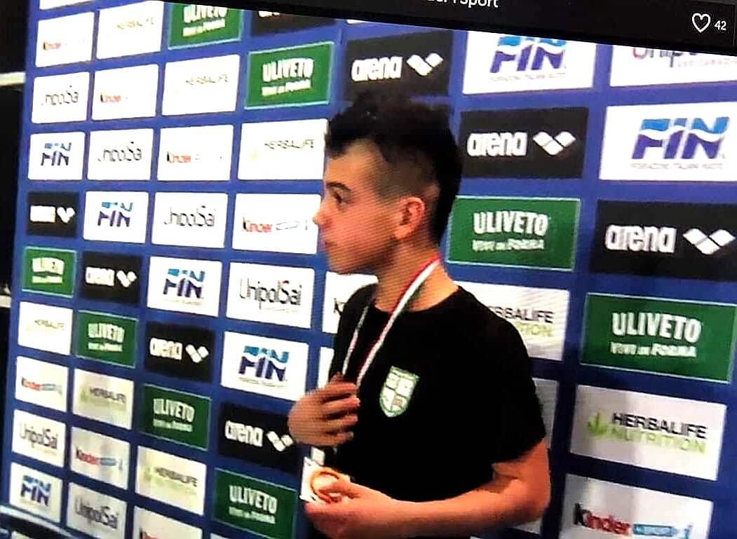 Campionati nazionali di nuoto: Francesco Fenucciu medaglia di bronzo