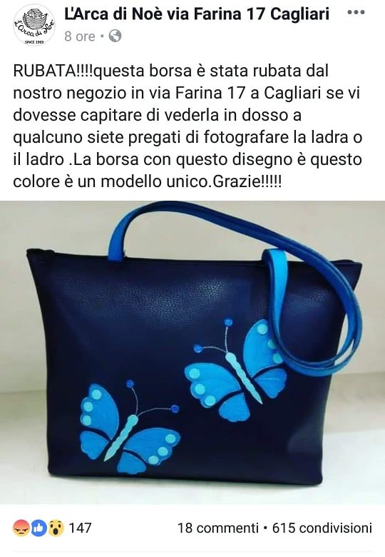 Cagliari, ladri in azione in pieno centro: “Riportateci la borsetta, è un pezzo unico e vale 135 euro”