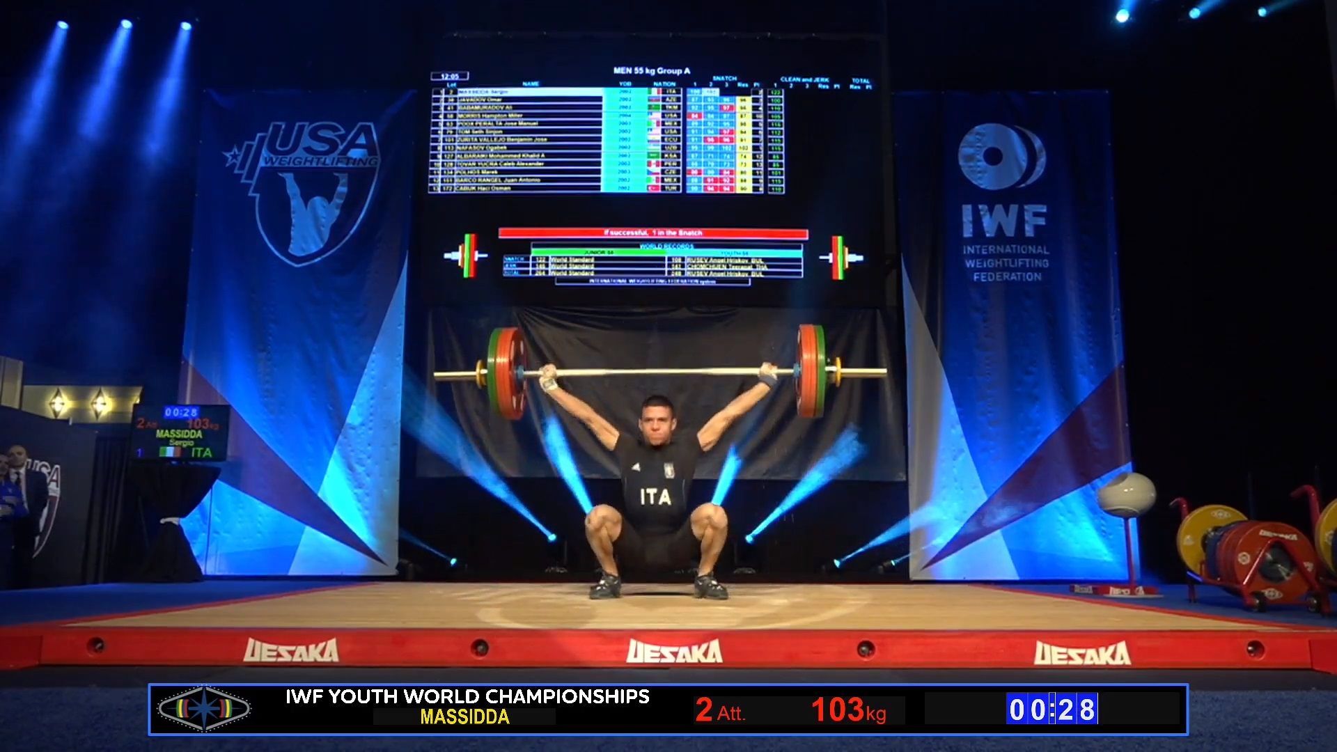 Sollevamento pesi, il sardo Sergio Massidda è Campione del Mondo Youth