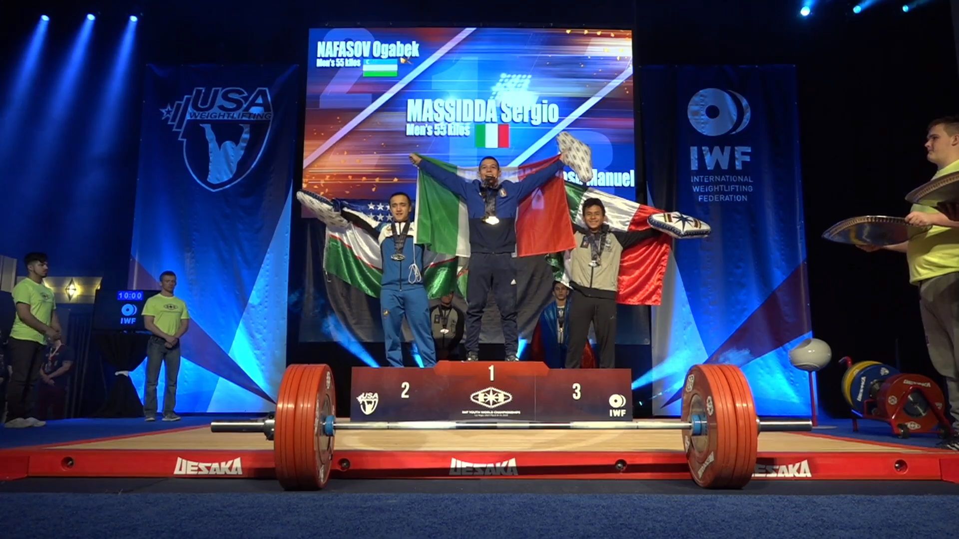 Sollevamento pesi, titolo iridato per Sergio Massidda. Urso: “Risultato storico”