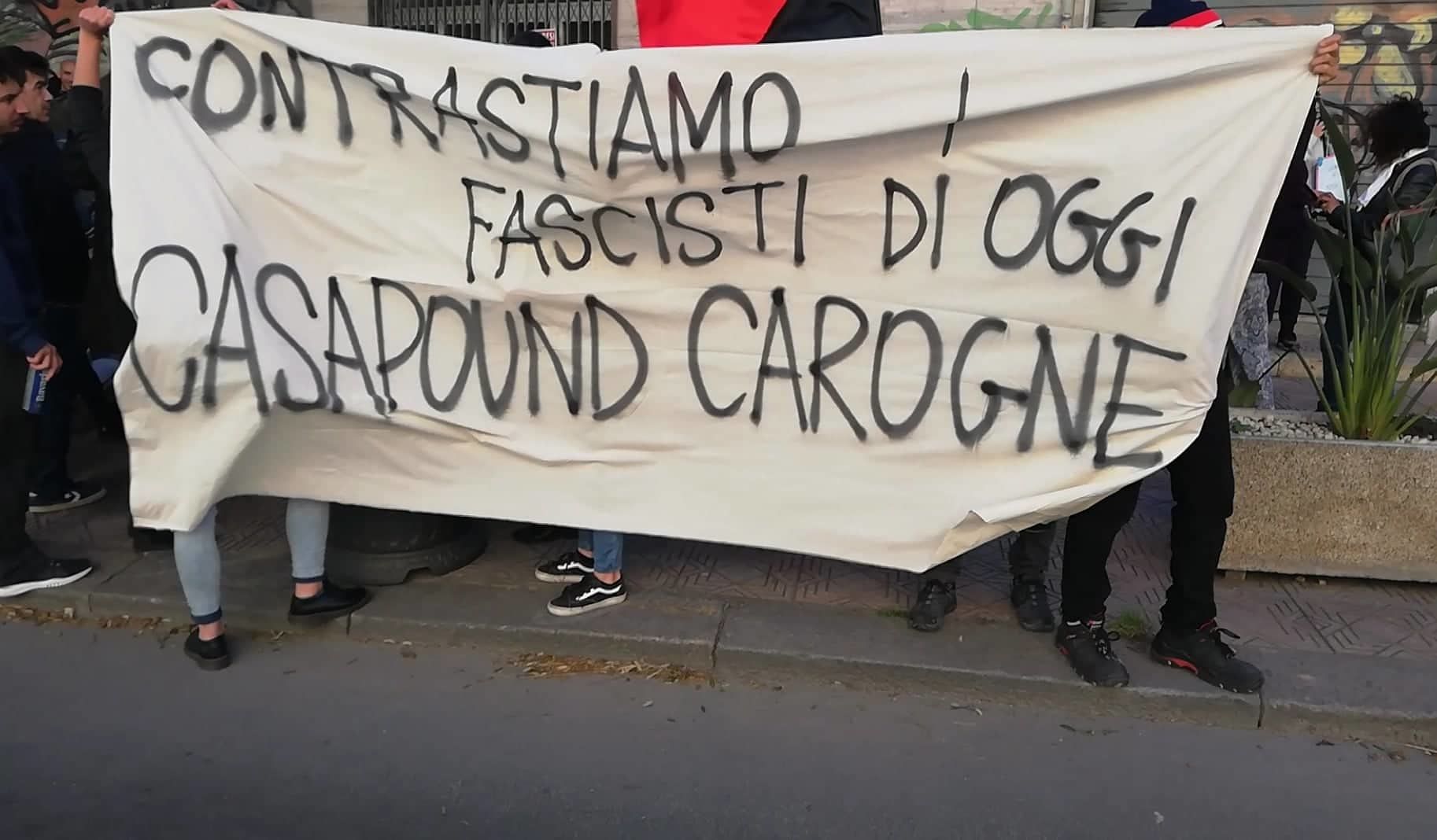 A Cagliari 50 antifascisti manifestano contro CasaPound: “Via i razzisti dalla nostra bella città”