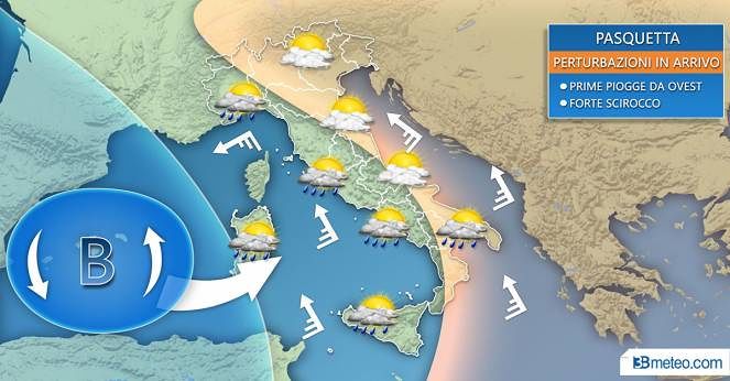 Pasquetta in Sardegna, arriva la burrasca: la perturbazione dalla Spagna rovina il ponte pasquale ai sardi