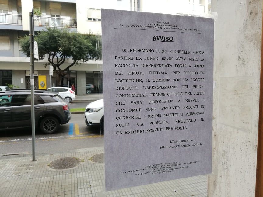 Porta a porta a Cagliari, niente maxi mastelli in via Dante: “Costretti a pagare una ditta per la custodia”