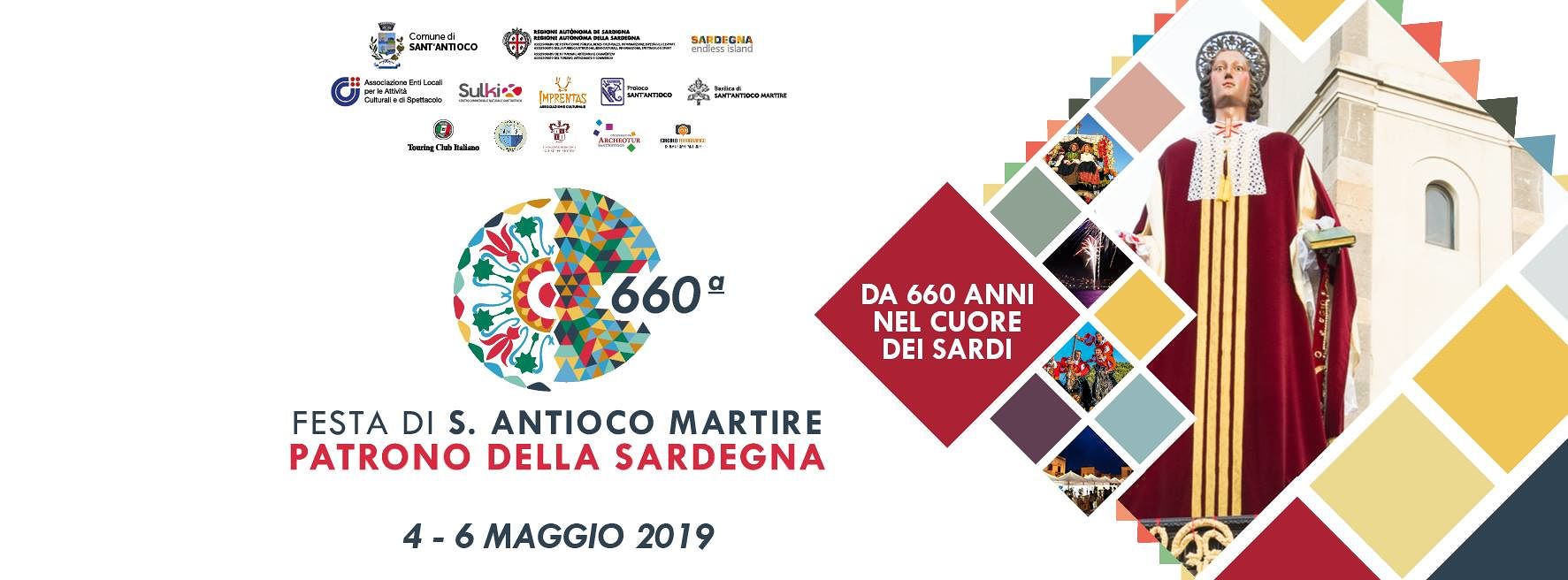 Al via sabato 4 maggio le celebrazioni della 660° Festa di Sant’Antioco Martire