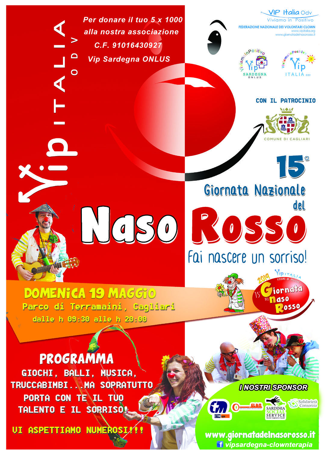 Terramaini, la giornata del naso rosso: giochi, spettacoli e intrattenimenti per bambini dai 0… ai 102 anni