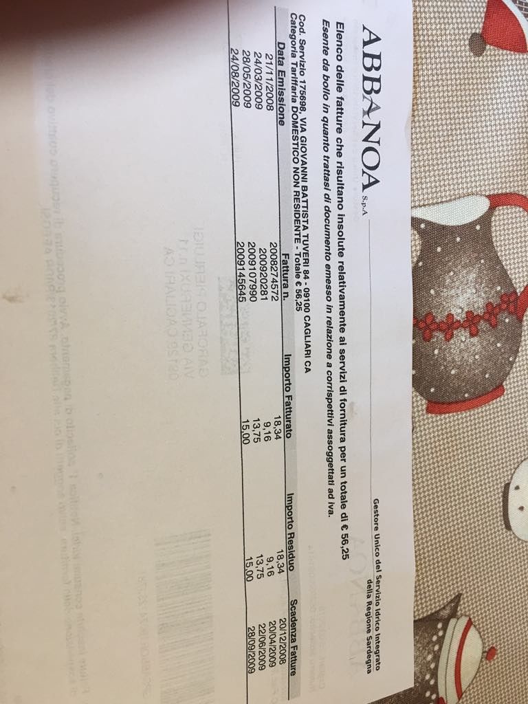 C’è da ritirare una raccomandata di Abbanoa: dove? “In pizzeria, al tabacchino, all’edicola o dal parrucchiere…”