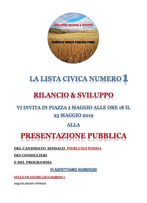 Samatzai, si scalda la campagna elettorale: si presenta la lista “Rilancio e sviluppo” di Pierluigi Podda