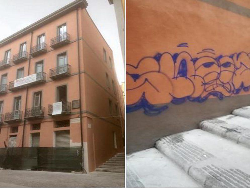 Cagliari, maxi beffa nel Corso Vittorio: palazzo storico dell’800 restaurato e già pasticciato