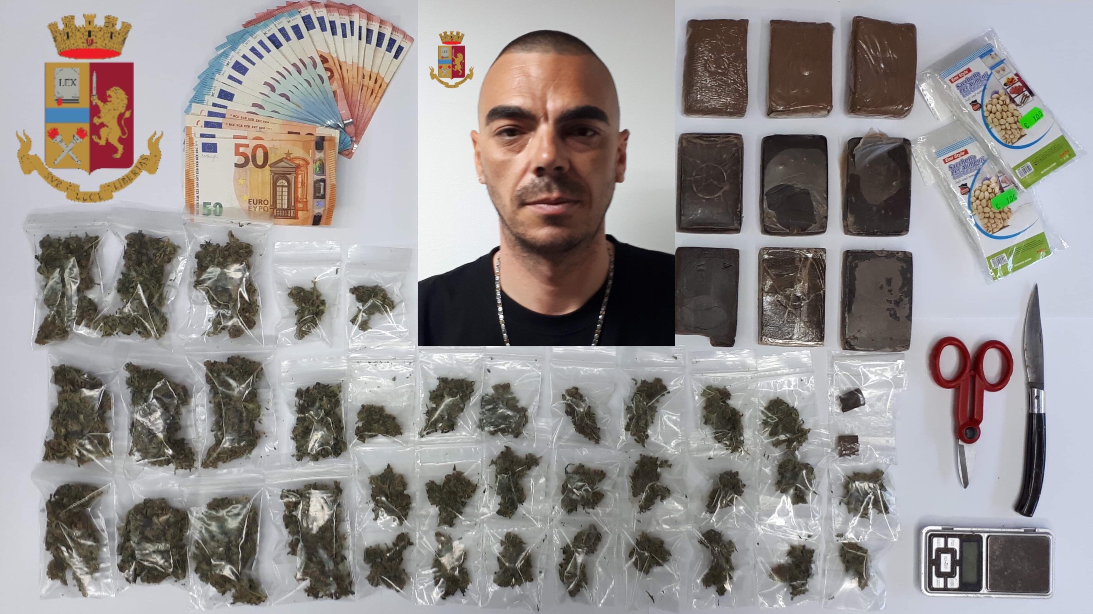 Hashish, marijuana e ketamina in casa: in manette 40enne cagliaritano
