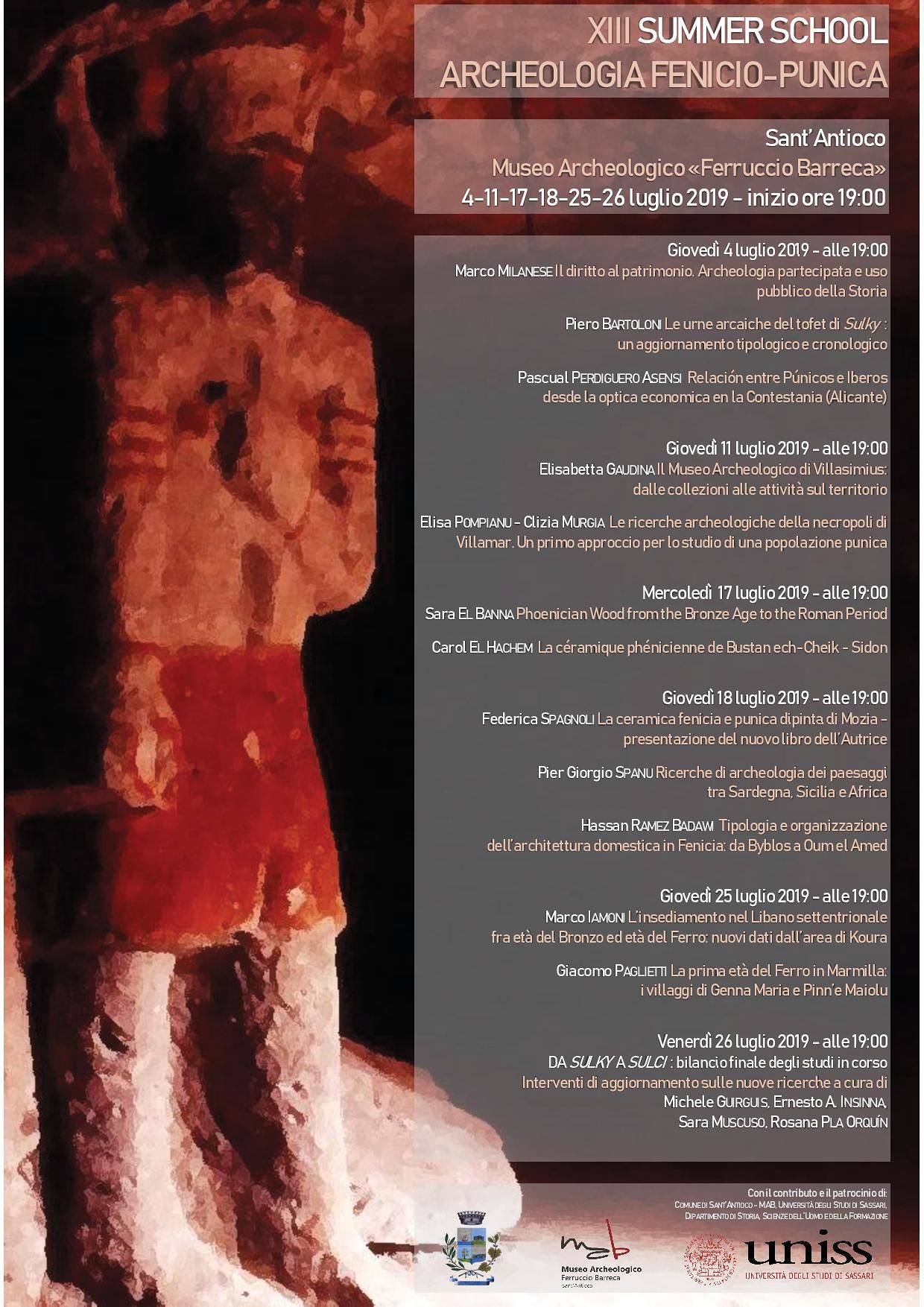 XIII Summer School di Archeologia, si parte il 4 luglio a Sant’Antioco