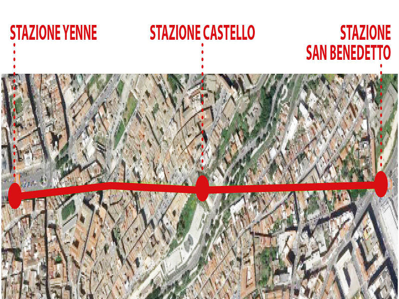 Cagliari, la mega funicolare sotterranea da Stampace a San Benedetto: “Un milione di passeggeri all’anno”