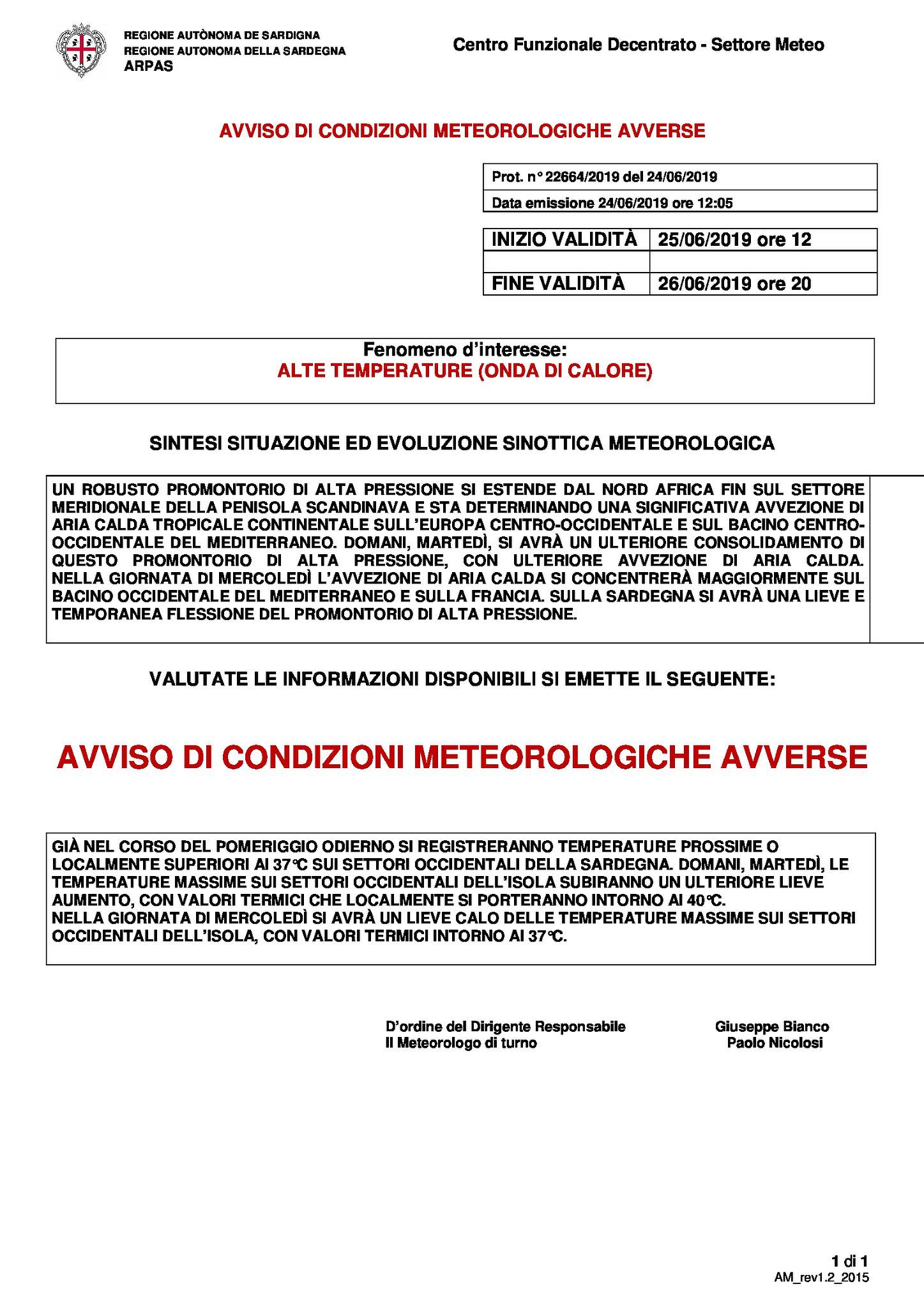 Ondata di calore nel Sud Sardegna, alte temperature fino a domani alle 20: le regole da seguire