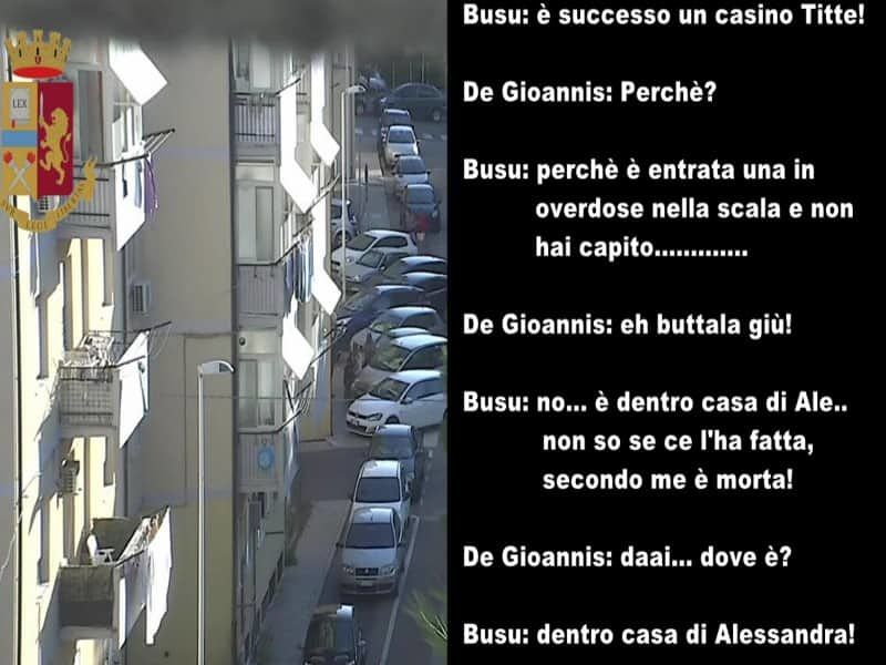 “C’è una donna in overdose sulla scala”, “E tu buttala giù”: le intercettazioni choc della banda dello spaccio di via Seruci