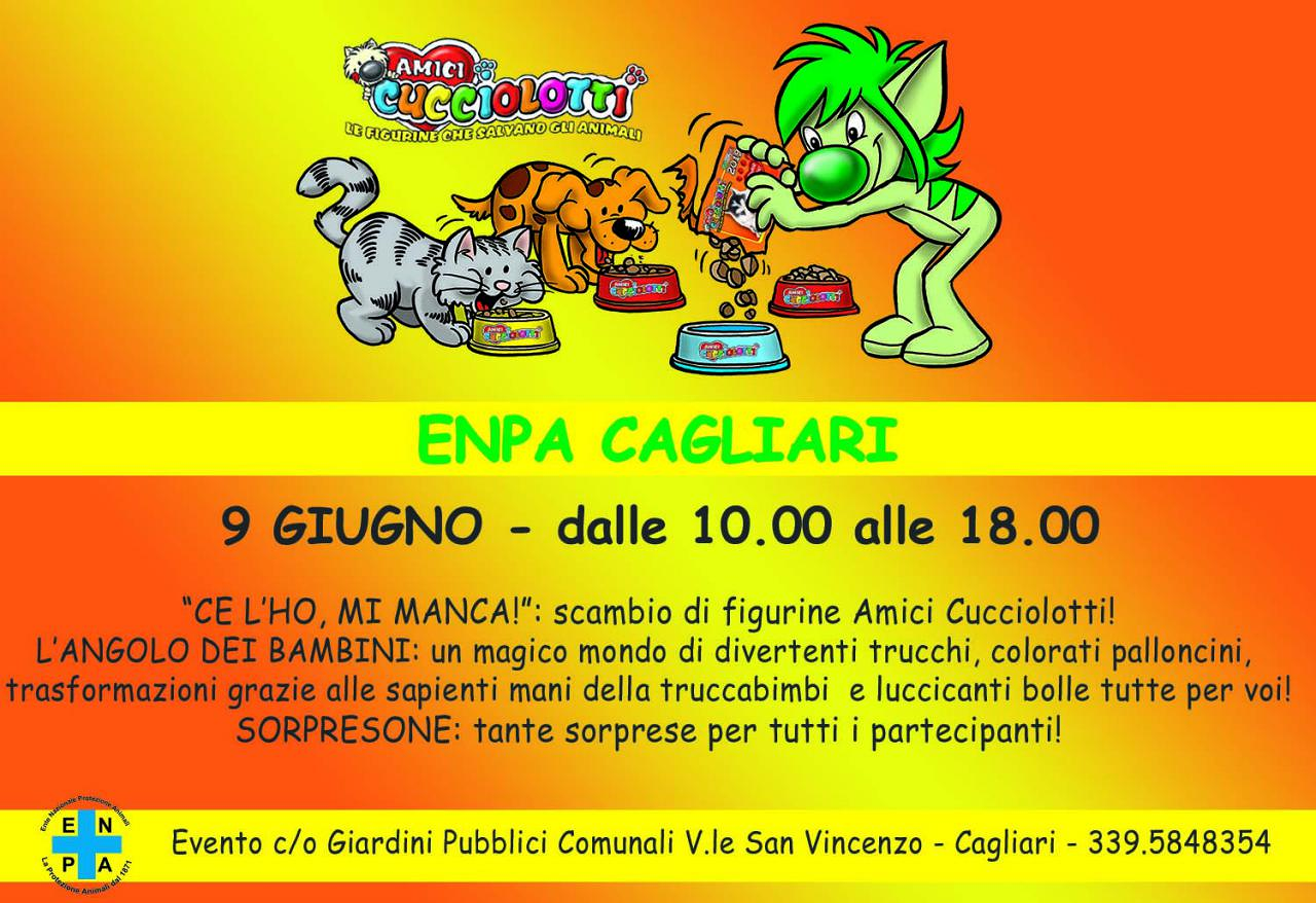 Amici Cucciolotti a Cagliari, l’Enpa chiama i bambini per scambiarsi le figurine ai Giardini