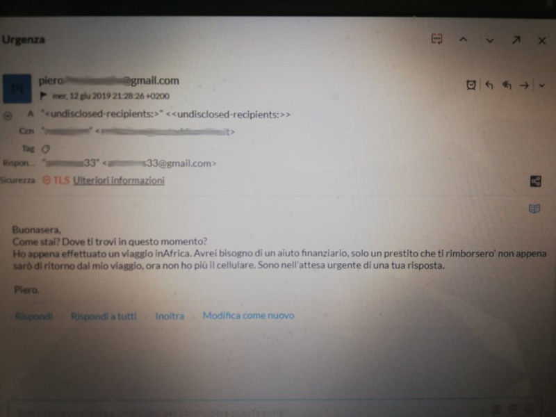 “Sono in Africa e mi servono soldi”, ma è falso: email “clonata” ricevuta da migliaia di cagliaritani