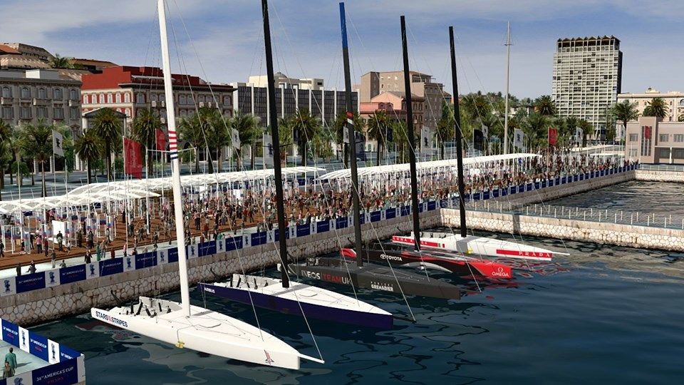 L’America’s cup a Cagliari nell’aprile 2020: le gare davanti al molo di via Roma