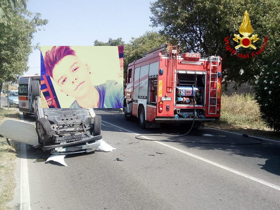 Selargius piange Andrea Tiepido, il 18enne morto nel terribile incidente di via delle Azalee