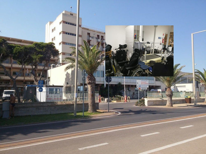 Cagliari, caos all’ospedale Marino: “Tetraplegici e paraplegici fanno riabilitazione dentro dei magazzini”