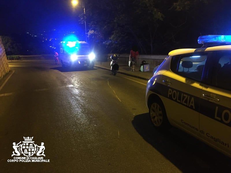 Cagliari, maxi chiazza di lubrificante in strada: chiuse al traffico Porta Cristina e S’Avanzada