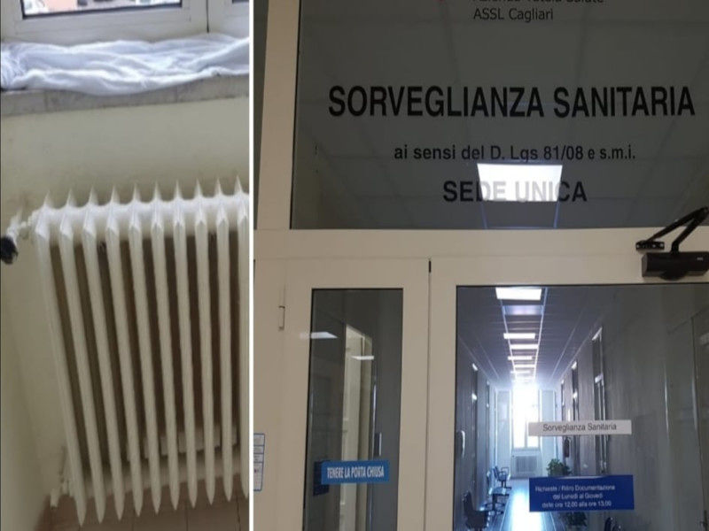 Cagliari, disagi al Ss. Trinità: “Pioggia negli uffici e infermiere quasi svenute per il caldo torrido”