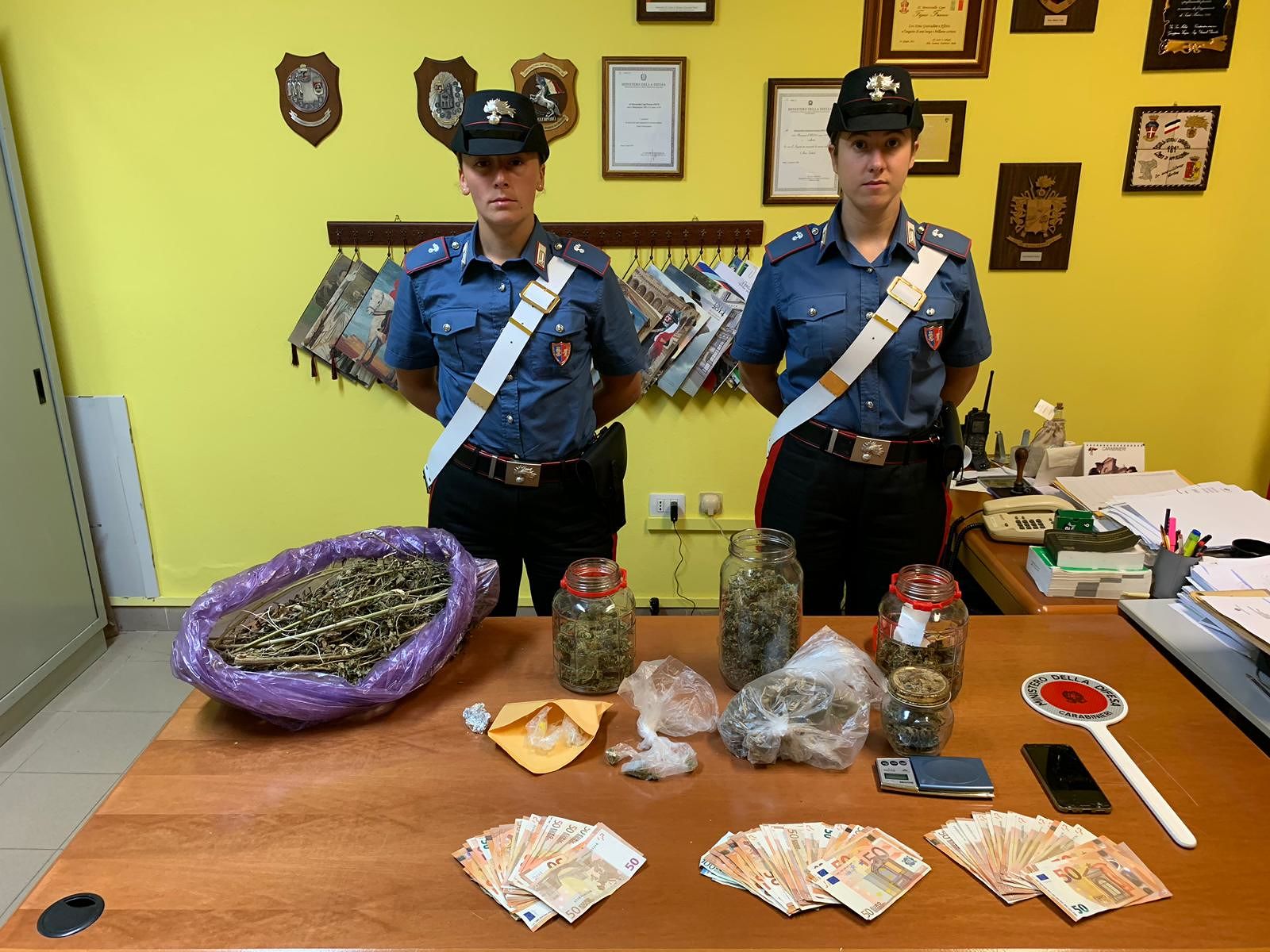 Agricoltore di Pabillonis beccato con marijuana e coca a Torre dei Corsari: arrestato