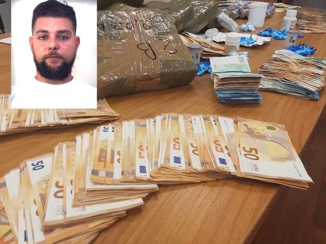 Cagliari, chili di droga nel garage e 65mila euro in casa: arrestato 37enne insospettabile 