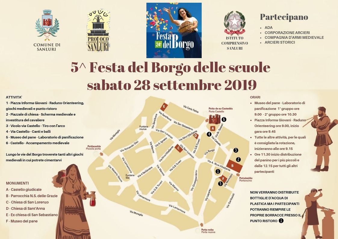 La vita e i mestieri di un tempo si rianimano a Sanluri con la Festa del Borgo