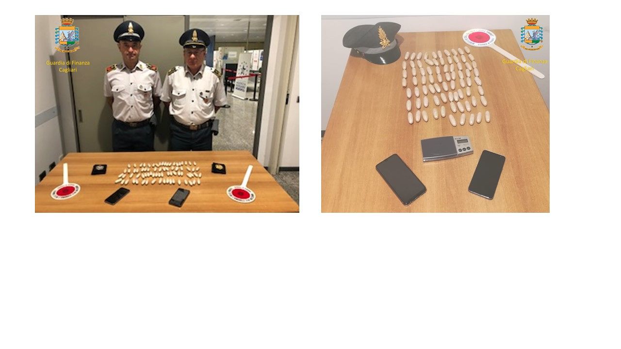 Da Bruxelles a Cagliari con 800 grammi di eroina purissima nello stomaco: arrestato