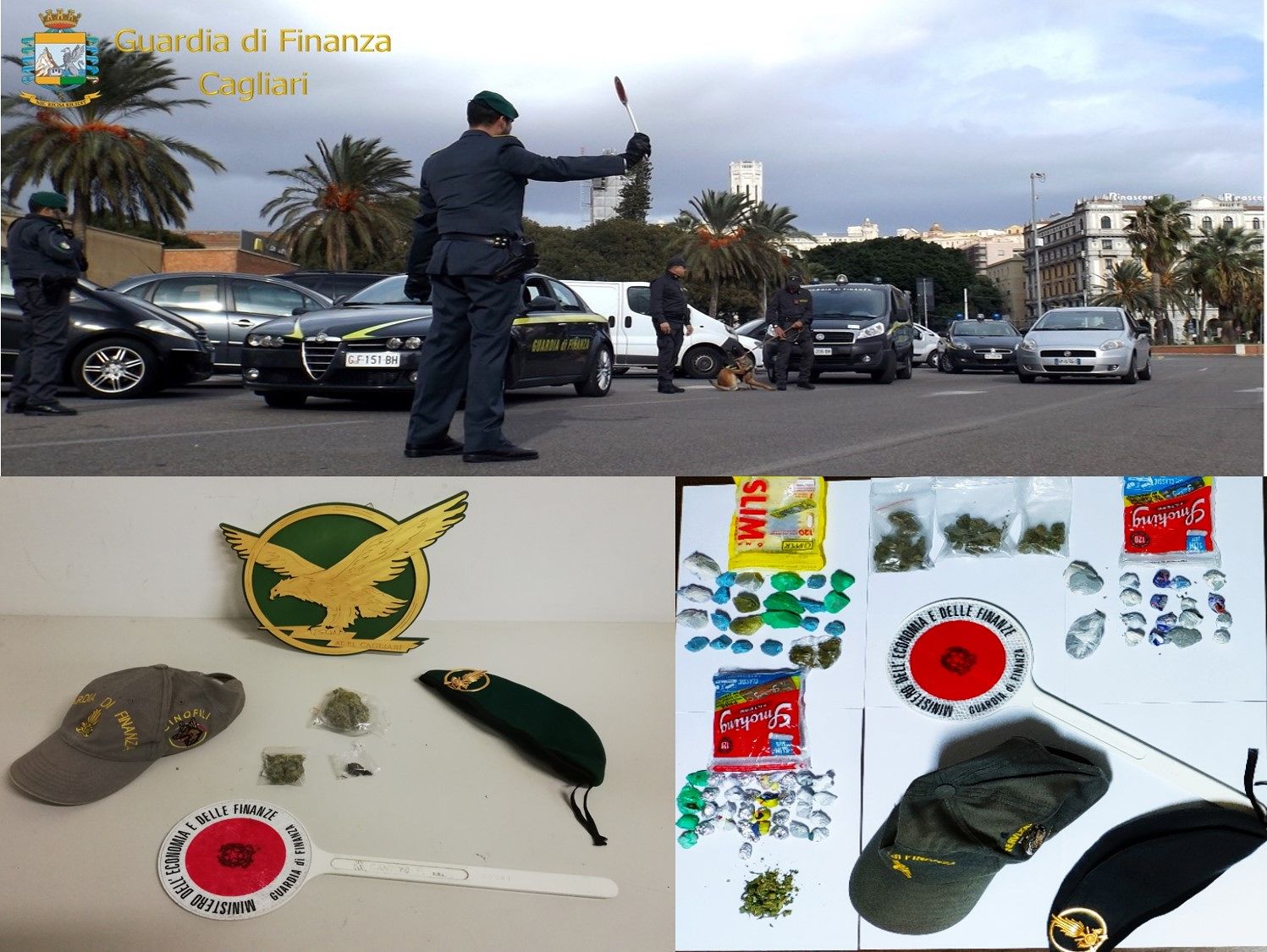 Cagliari, marijuana e cocaina in piazza Matteotti e fuori dalle scuole: dodici giovani nei guai