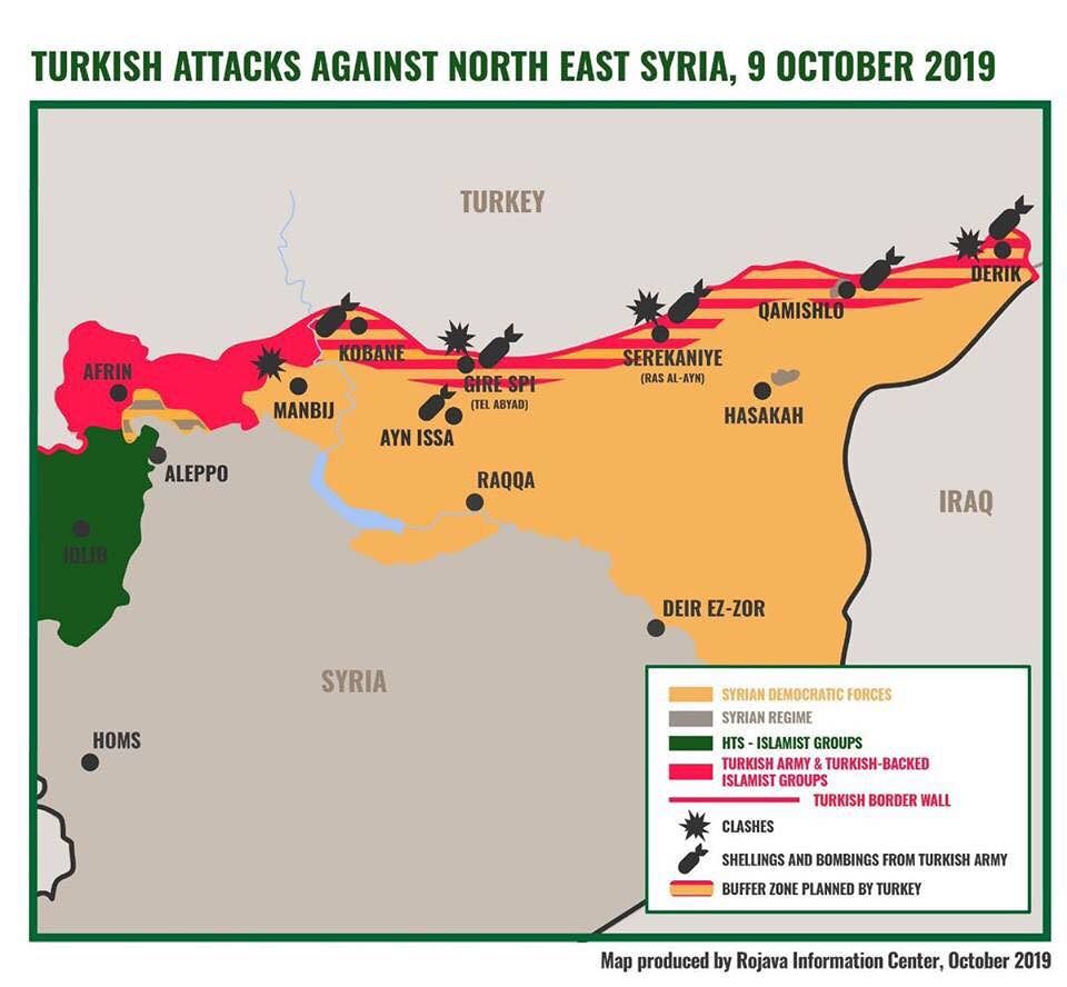 Le truppe turche avanzano nel Nord della Siria, Trump: “I curdi non ci aiutarono durante la 2 Guerra Mondiale”
