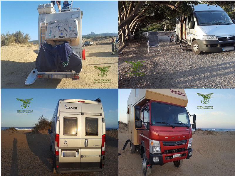 Turisti “selvaggi” ad Arbus beccati dai Forestali: sessanta maxi multe in una settimana