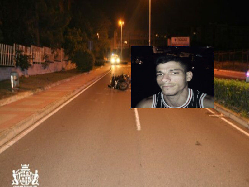 Cagliari, sbanda in moto e finisce contro lo spartitraffico: lacrime per la morte di Giampiero Belfiori