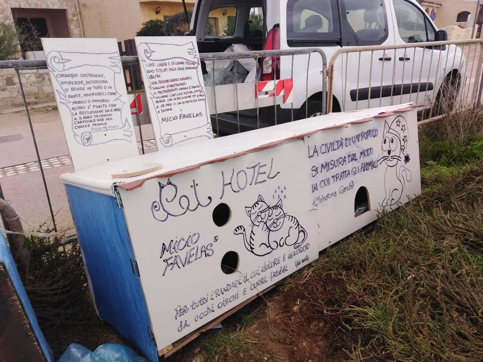 Il grande cuore di Daniela, mega cucce per i 150 gatti randagi di San Vero Milis