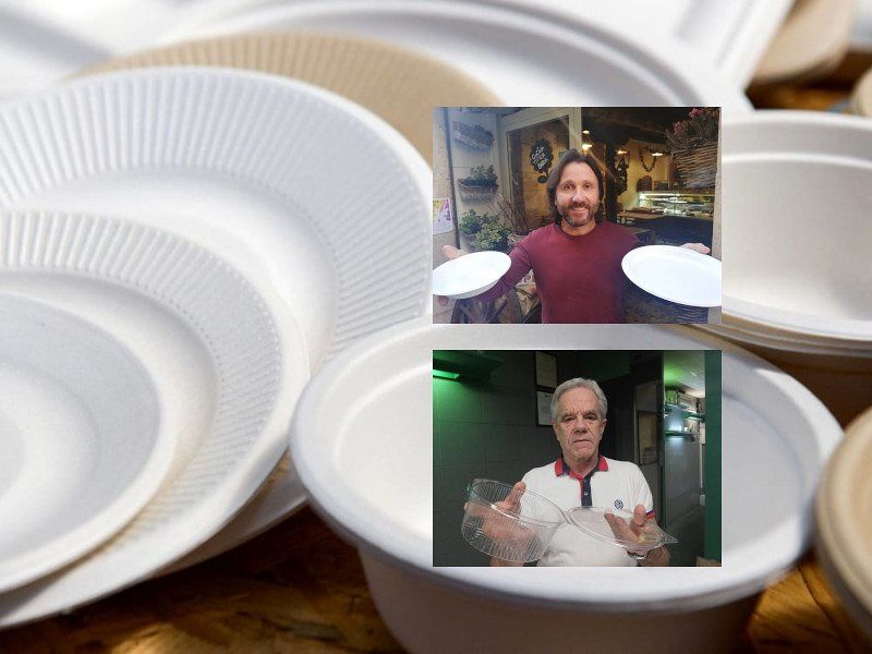 Tassa sulla plastica, ristoratori cagliaritani furiosi: “Piatti e forchette biodegradabili costano troppo”
