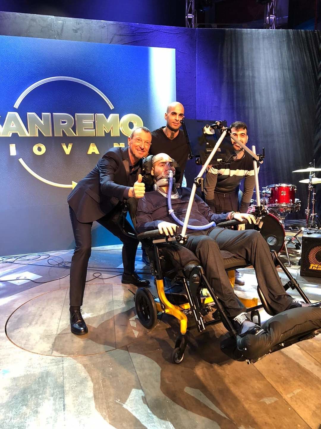 Paolo Palumbo superstar, il giovane malato di Sla sul palco di Sanremo