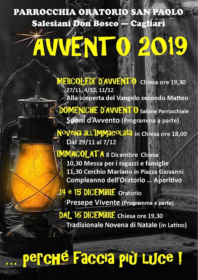 Appuntamenti d’Avvento a San Paolo