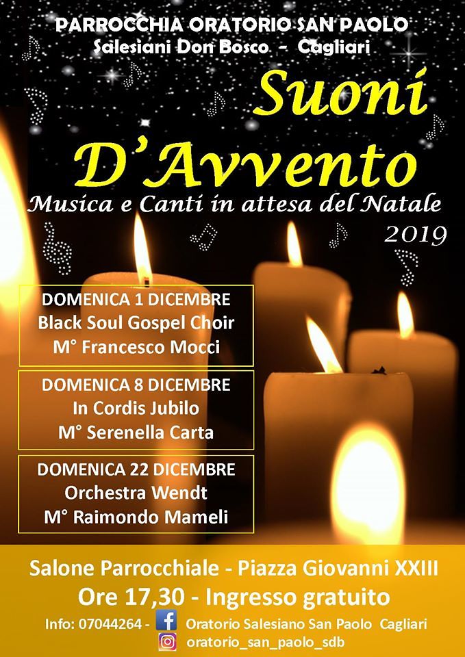 Suoni d’Avvento all’oratorio San Paolo di Cagliari