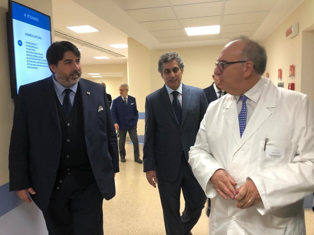 Solinas visita il Mater Olbia e assicura: “Sarà punto d’eccellenza per tutta l’Europa”