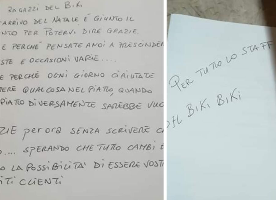 Iglesias, lasciano cibo per i poveri fuori dal locale: “Grazie a voi possiamo mangiare”