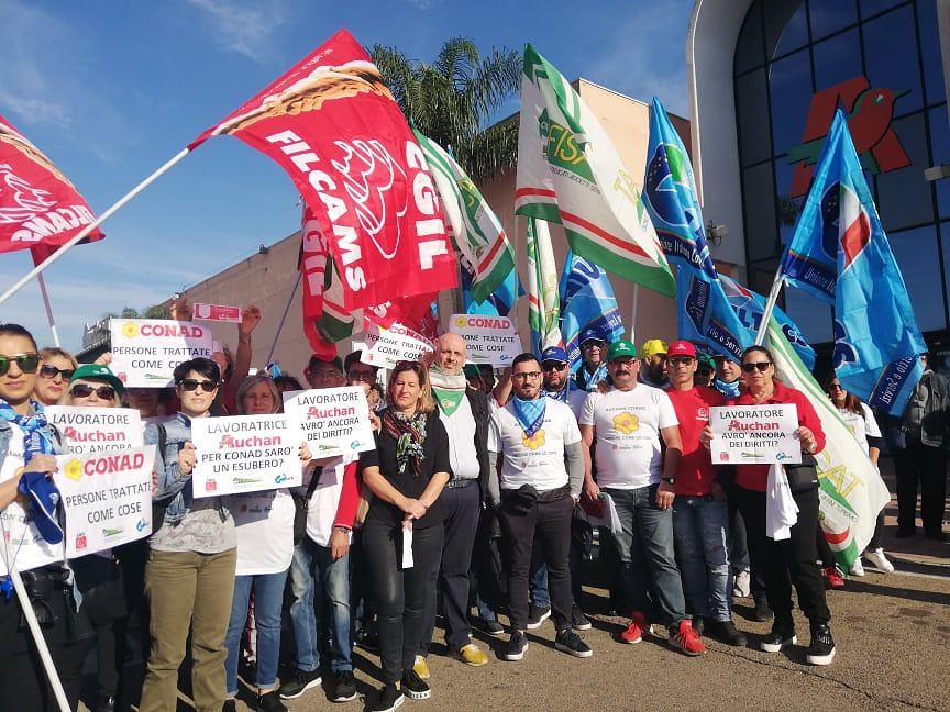 Auchan-Conad, lavoratori sardi sul piede di guerra: “Maxi sciopero il 23 dicembre”