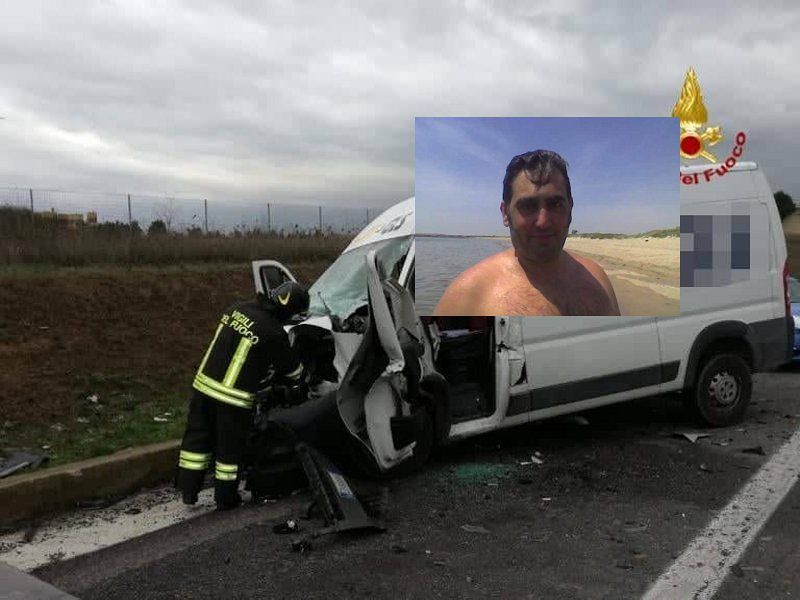 Scontro mortale sulla 131, lacrime a Santa Giusta per la scomparsa di Gabriele Trincas