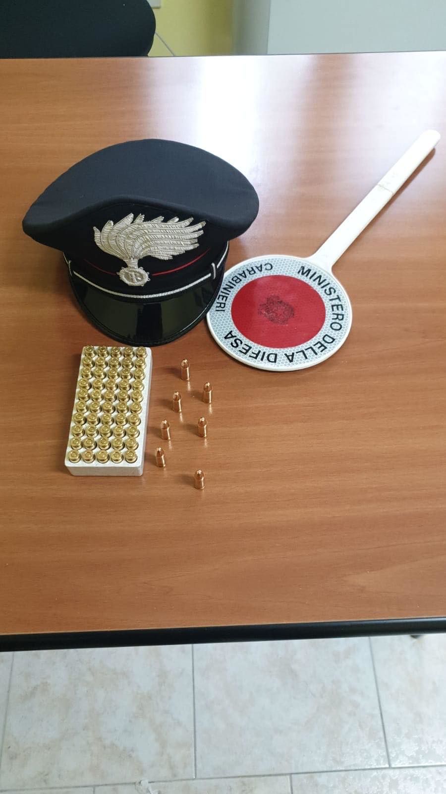 Detenzione irregolare di munizioni: denunciato 60enne a San Basilio