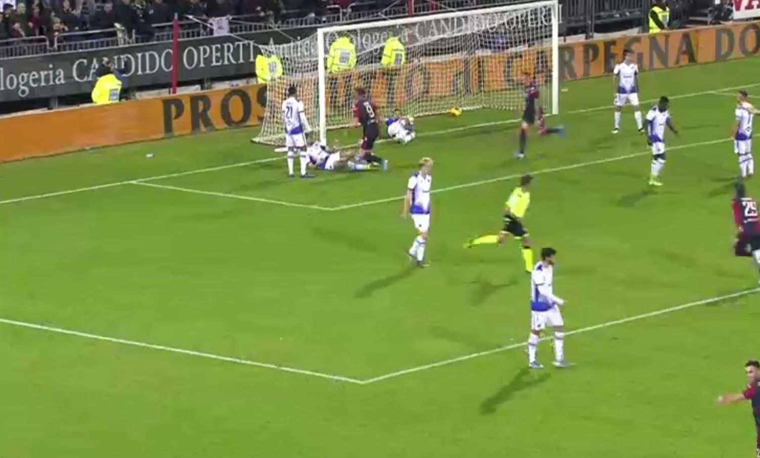 Super Cerri fa bis e stende la Samp di Ranieri, il Cagliari vince in Coppia Italia