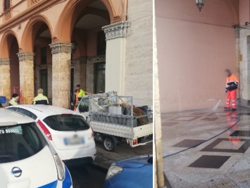 Cagliari, dopo le proteste arriva la Municipale: sgomberato il bivacco di sbandati in via Roma
