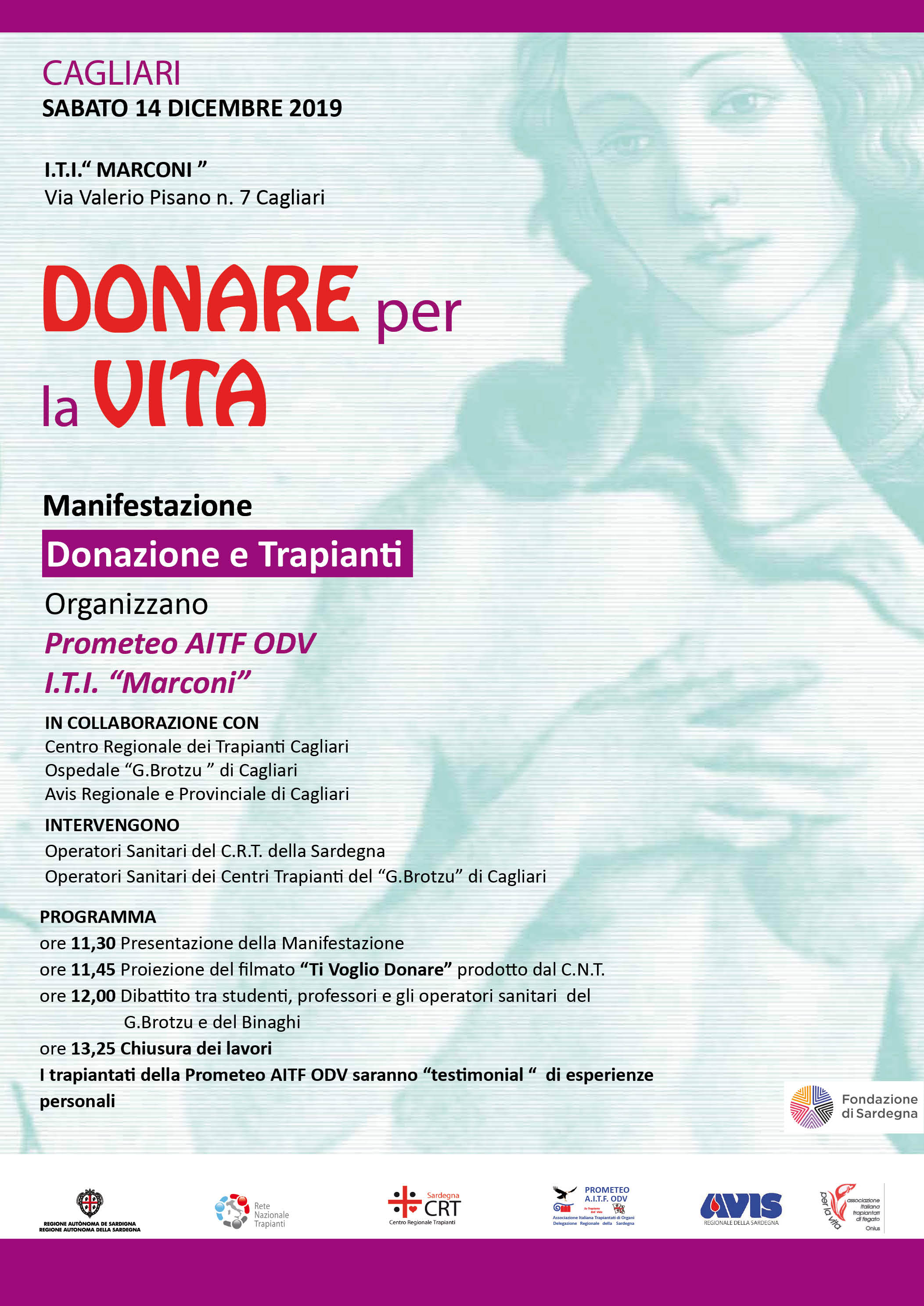 “Donare per la vita”, la Prometeo in visita all’Istituto Marconi di Cagliari