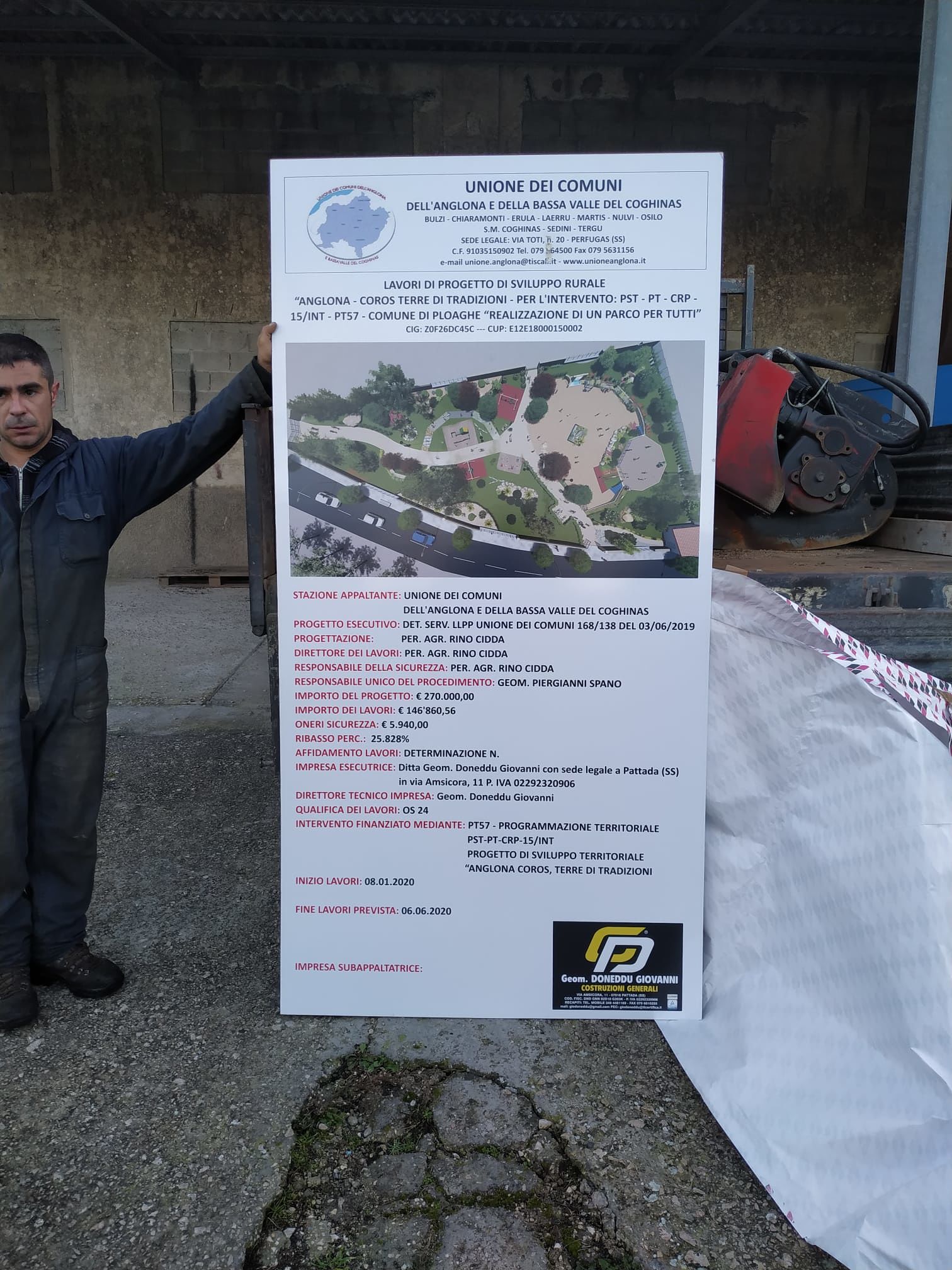 Unione del Coros, al via i lavori del Parco inclusivo a Ploaghe