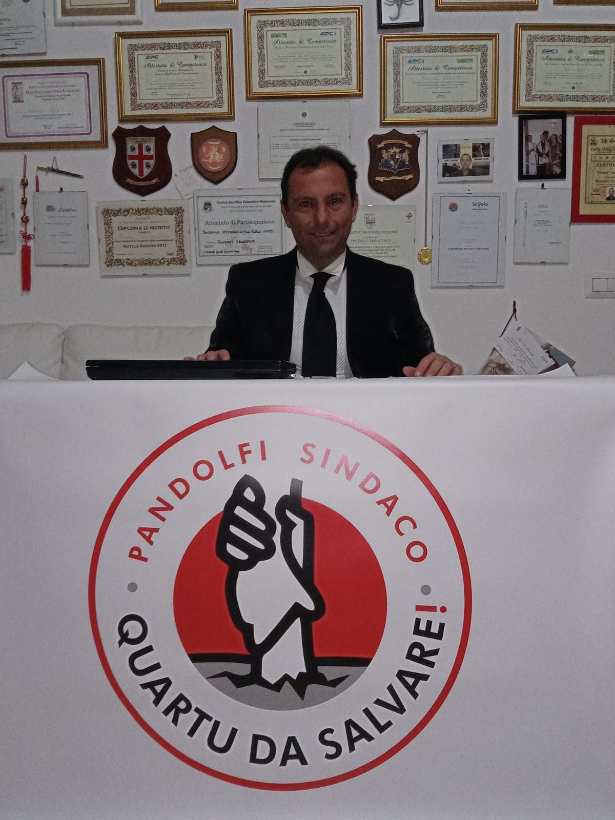 Quartu, la prima sorpresa: il candidato sindaco è il maestro di arti marziali Francesco Pandolfi