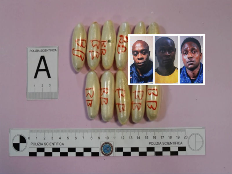 Da Perugia a Cagliari con l’eroina nello stomaco, la donna pagata dai nigeriani ha rischiato di morire