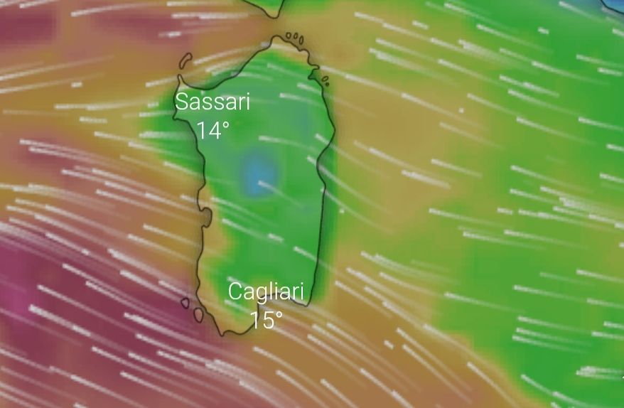 Nuova allerta meteo sulla Sardegna, piogge e forte vento anche a Cagliari